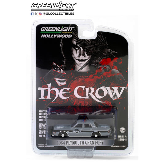 Greenlight - 1984 Plymouth Gran Fury Inner City Police Department - The Crow 1994 - 62020-E - Hollywood 41 - 1:64