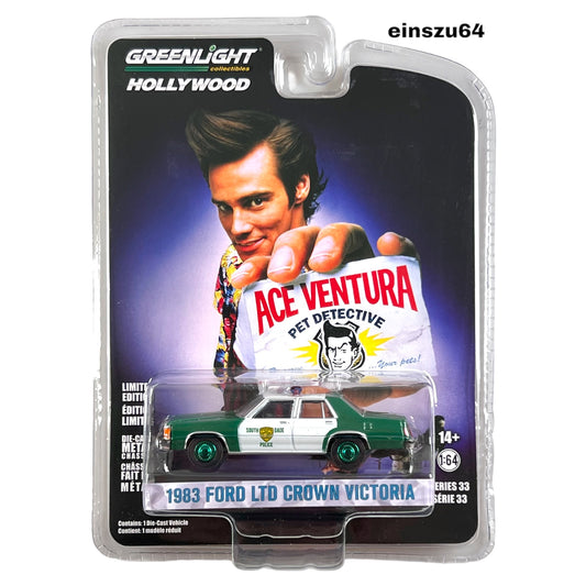 Greenlight - 1983 Ford LTD Crown Victoria - Ace Ventura - 44930-B - 1:64 - Green Machine