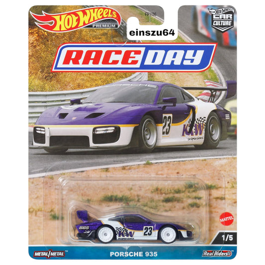 Hot Wheels 2023 - Race Day - Porsche 935  - HKC59 - Car Culture - 1:64