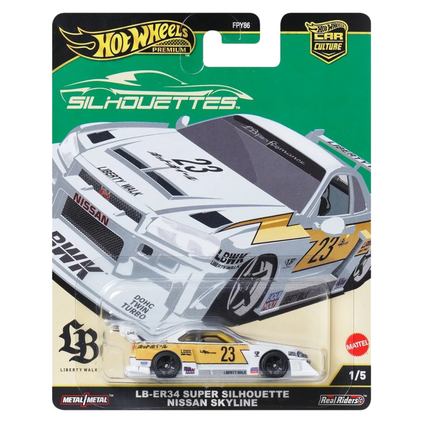 Hot Wheels 2025 - Silhouettes - LB-ER34 Super Sihouette Nissan Skyline - JBK59