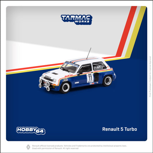 Tarmac Works - Pre-Order - 1985 Renault 5 Turbo #11 Rally Costa Brava - T64-TL064-85RCB11