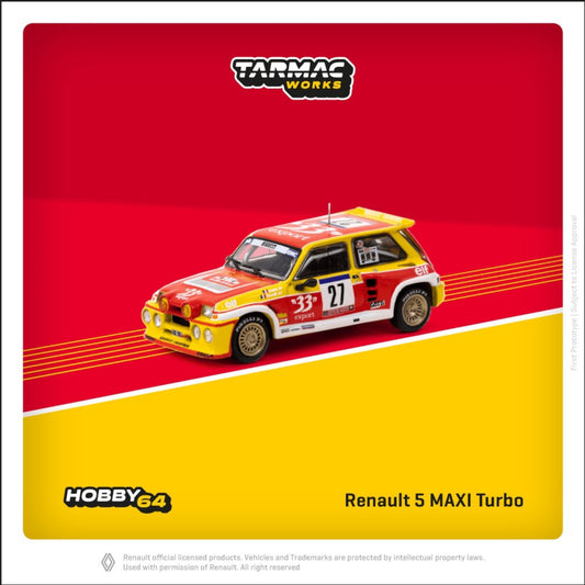 Tarmac Works - 1985 Renault 5 Maxi Turbo #27 - T64-TL061-85TDC27