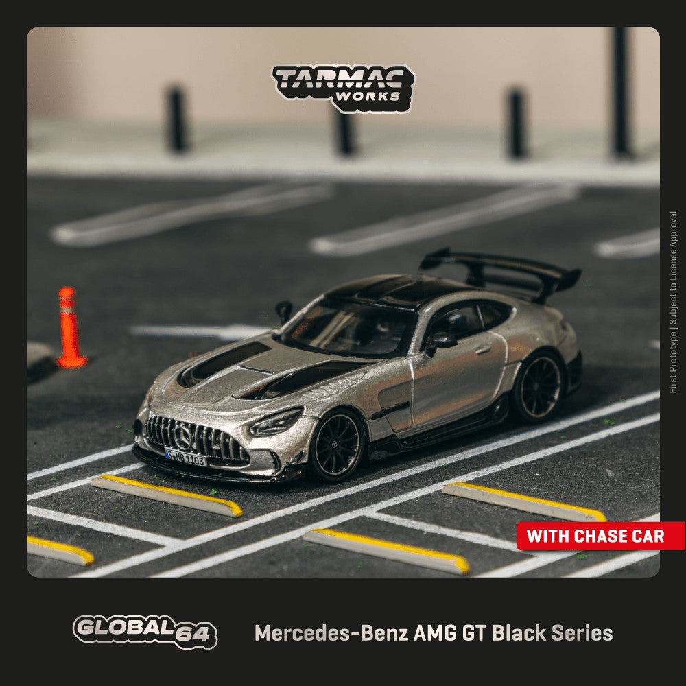 Tarmac Works - Pre-Order - Mercedes-Benz AMG GT Black Series, silver metallic - T64G-042-SL