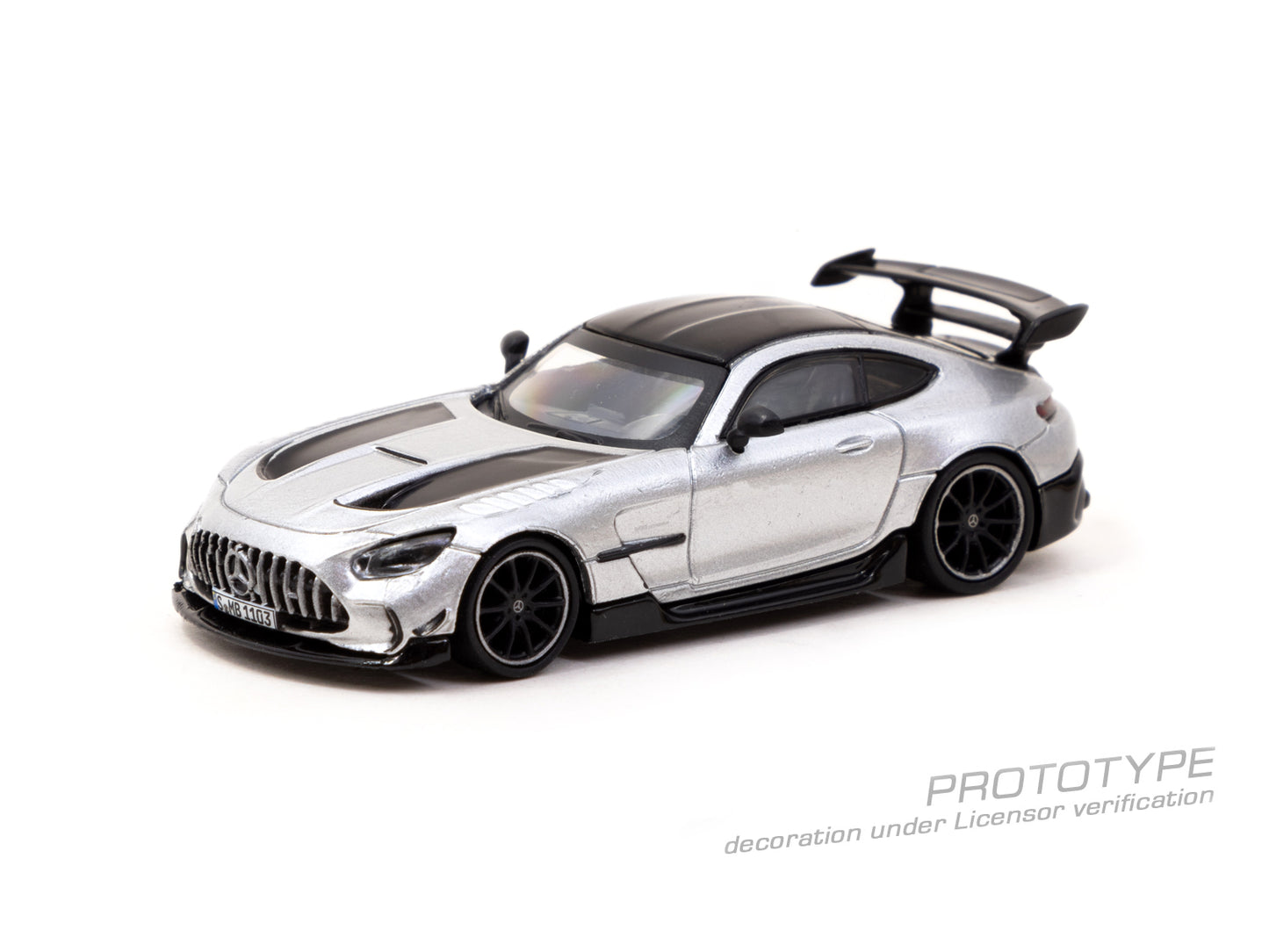 Tarmac Works - Pre-Order - Mercedes-Benz AMG GT Black Series, silver metallic - T64G-042-SL