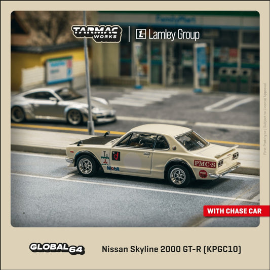 Tarmac Works - Pre-Order - Nissan Skyline 2000 GT-R (KPGC10), white - T64G-043-WH2