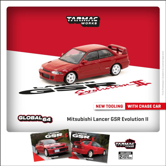 Tarmac Works - Mitsubishi Lancer GSR Evolution II, red - T64G-049-RE