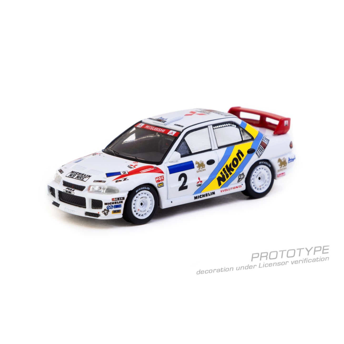 Tarmac Works - Pre-Order - Mitsubishi Lancer Evolution III, #2 - T64G-050-95HKBR02