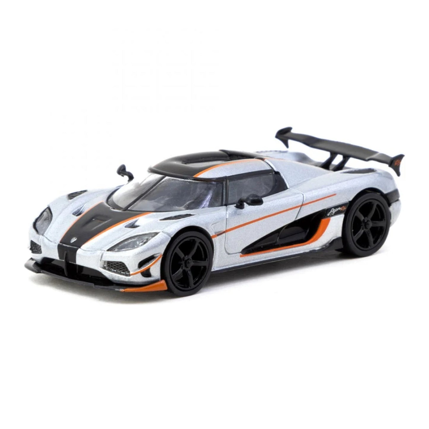 Tarmac Works - Pre-Order - Koenigsegg Agera RS, moon silver/black - T64G-TL005-MS