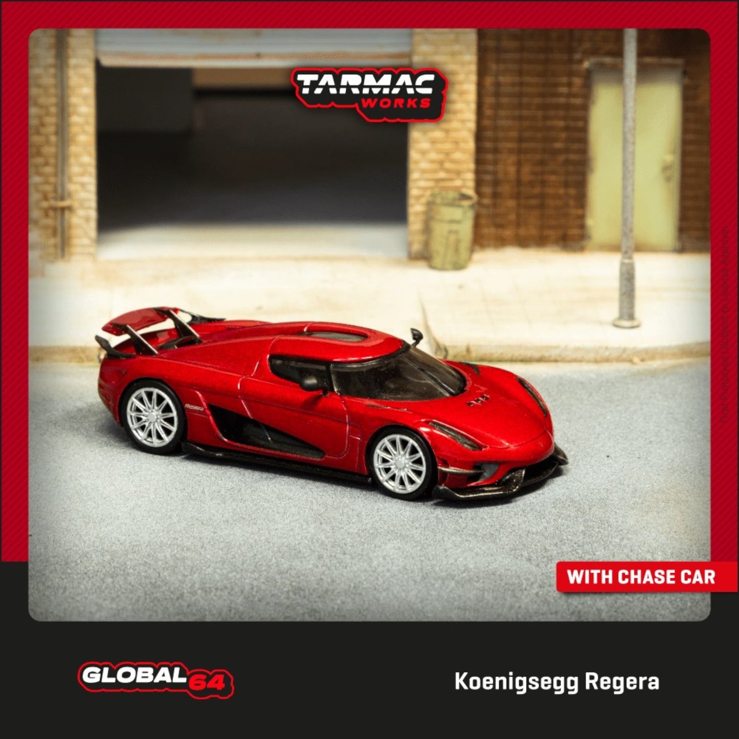 Tarmac Works - Pre-Order - Koenigsegg Regera, red metallic - T64G-TL017-RE