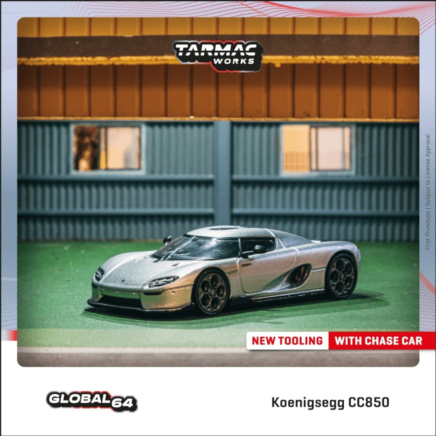 Tarmac Works - Koenigsegg CC850, silver - T64G-TL051-SL