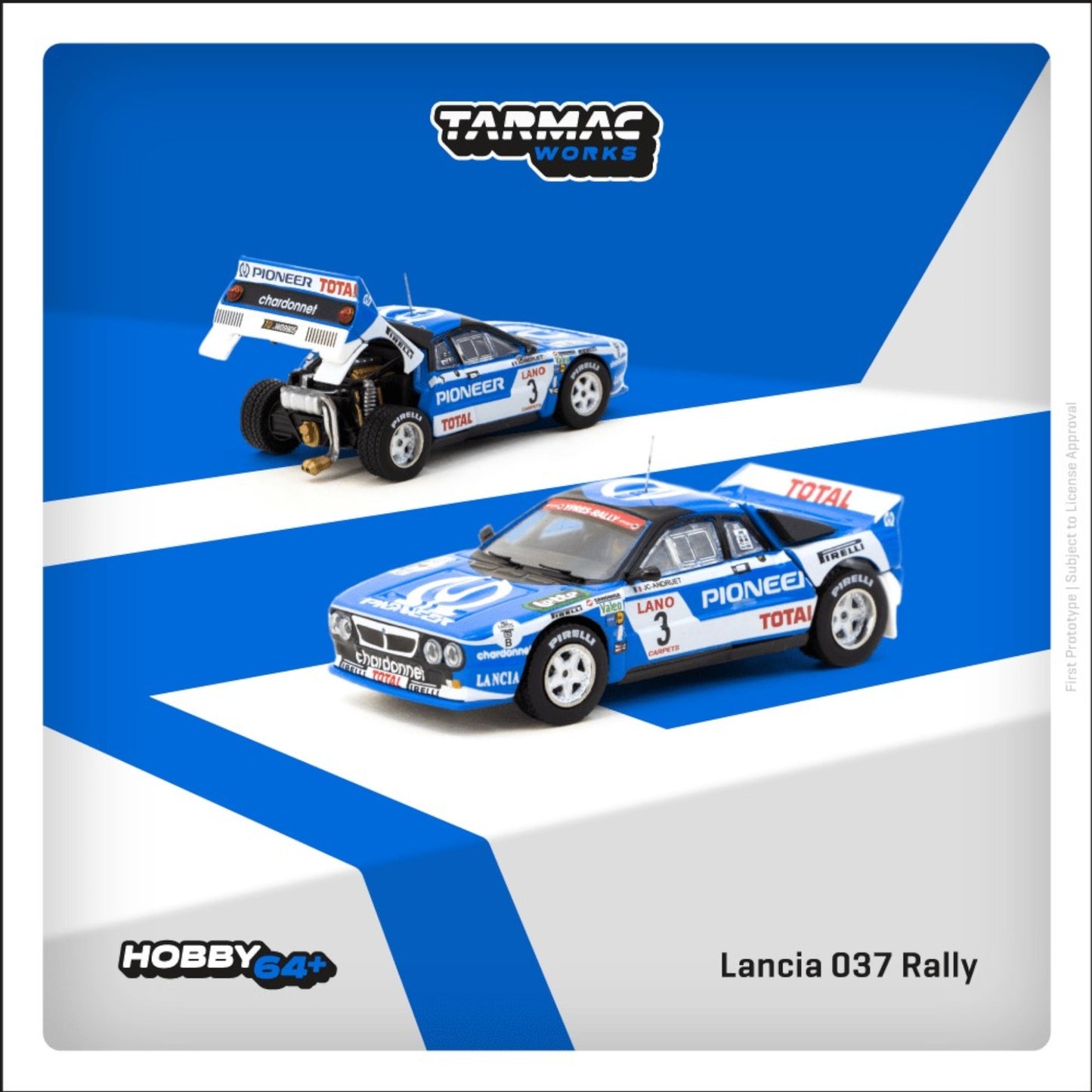 Tarmac Works - Pre-Order - Lancia 037 Rallye Pioneer - T64P-TL002-83YR03