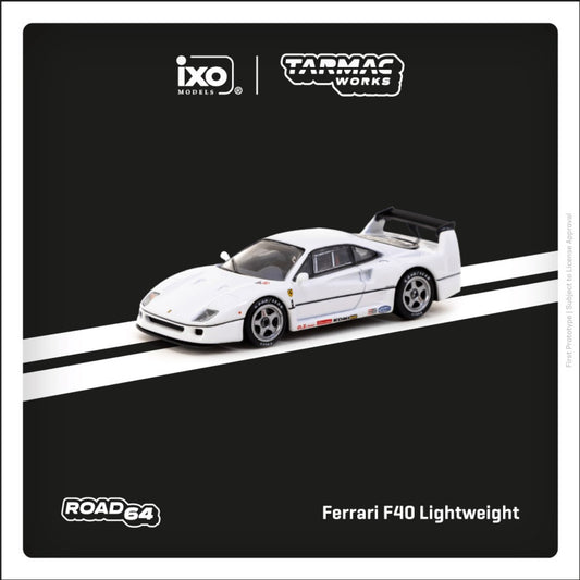 Tarmac Works x IXO - Ferrari F40 Lightweight, white - T64R-076-WH