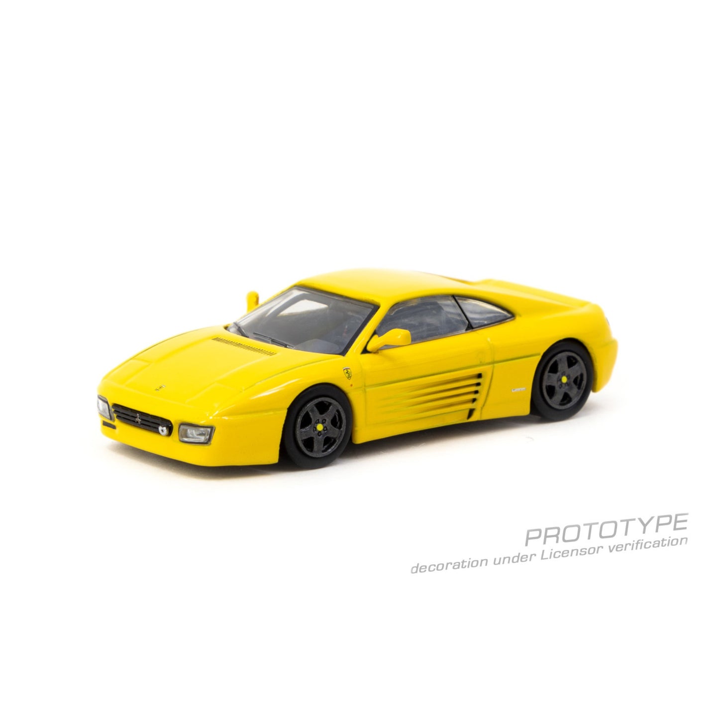 Tarmac Works x IXO - Pre-Order - Ferrari 348 Challenge , yellow - T64R-082-YL