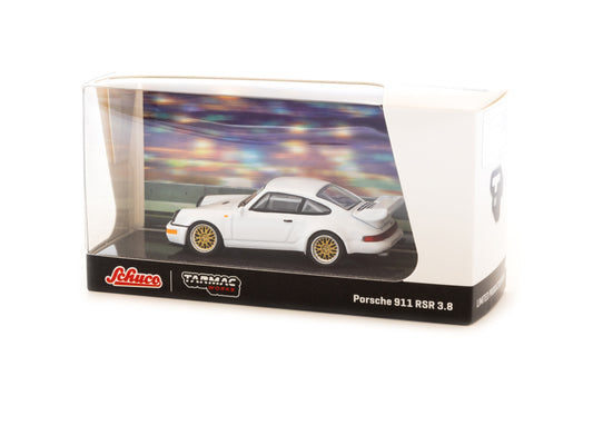 Tarmac Works x Schuco - Porsche 911 RSR 3.8 - white- 1:64 - T64-S003-WH