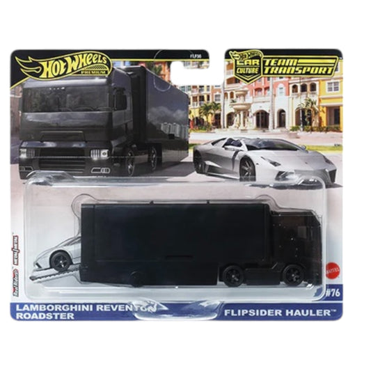 Hot Wheels 2024 - Team Transport - Lamborghini Reventon Roadster / Flipside Hauler - #76