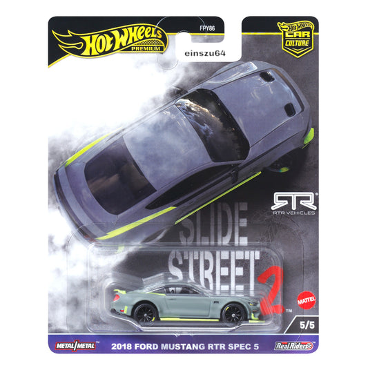 Hot Wheels 2024 - Slide Street - 2018 Ford Mustang RTR Spec 5 - HKC85