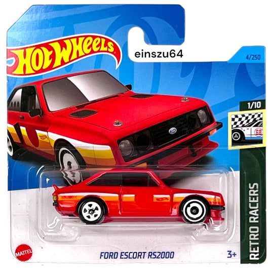 Hot Wheels 2023 - Ford Escort RS200 - Retro Racers 1/10 - HKJ77 - 4/250 - 1:64