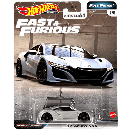 Hot Wheels 2020 - Fast & Furious - Full Force - ´17 Acura NSX - GJR75 - 1:64