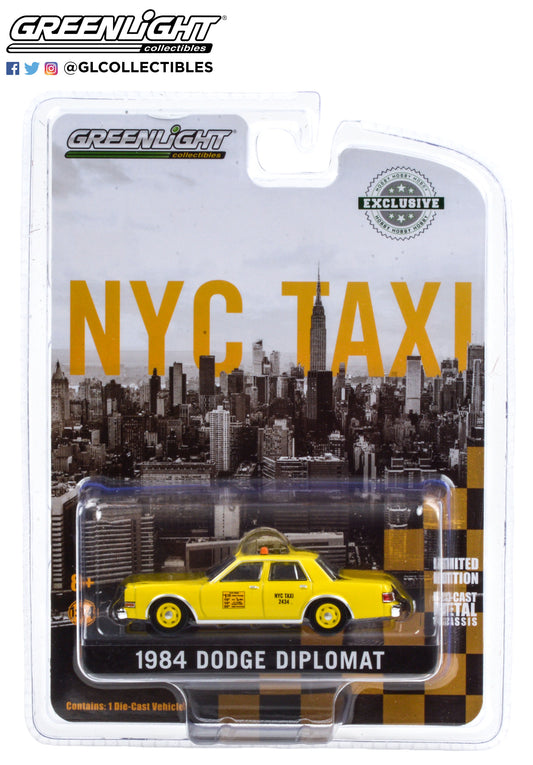 Greenlight - 1981 Dodge Diplomat - N.Y.C. Taxi - 30199 - 1:64 - Hobby Exclusive