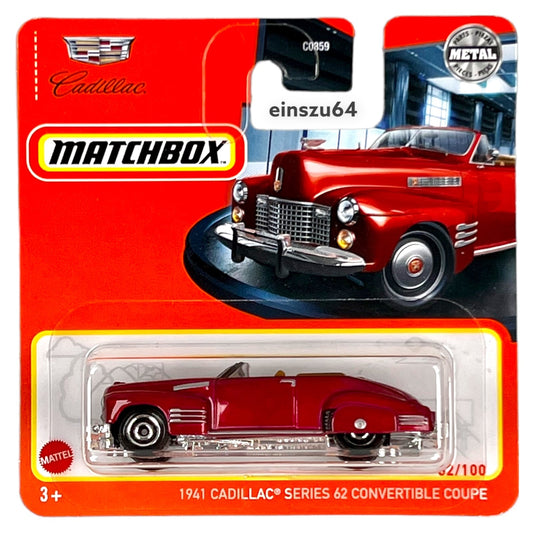 Matchbox 2022 - 1941 Cadillac Series 62 Convertible Coupe - HFR79 - 62/100 - 1:64