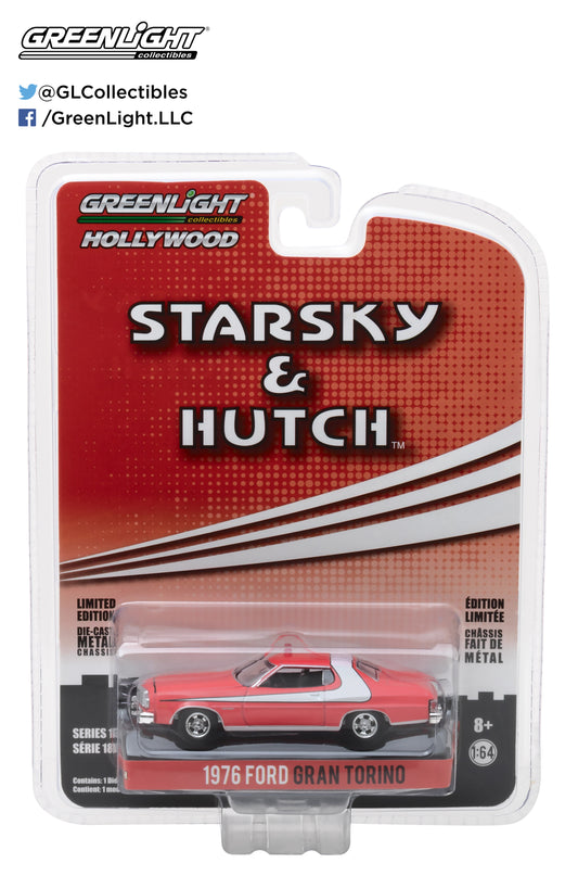 Greenlight - 1976 Ford Gran Torino - Starsky & Hutch - 44780-A - 1:64 -Hollywood