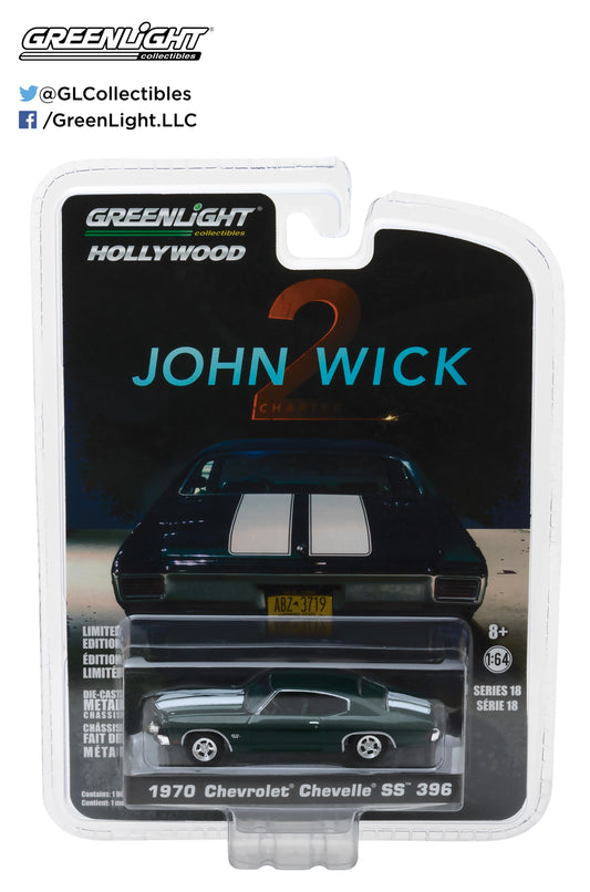 Greenlight - 1970 Chevrolet Chevelle SS396 - John Wick 2 - 44780-F - 1:64 - Hollywood 18