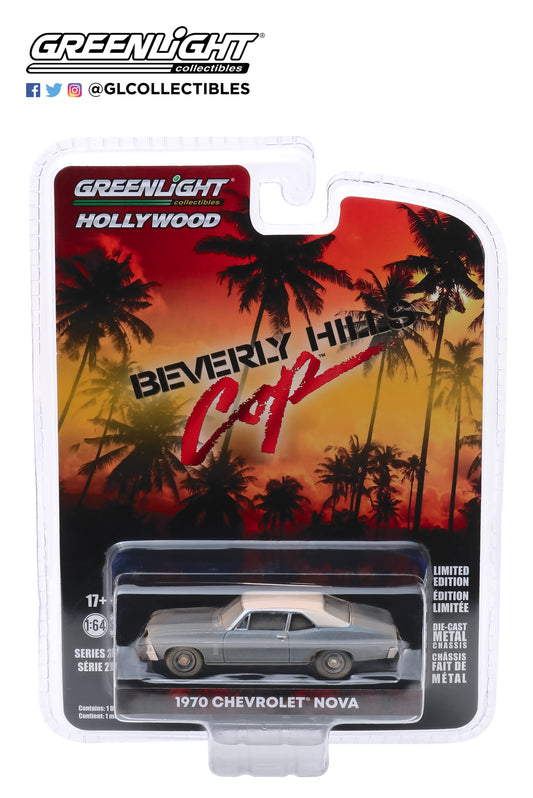 Greenlight - 1970 Chevrolet Nova - Beverly Hills Cop - 44870-D - 1:64 Hollywood