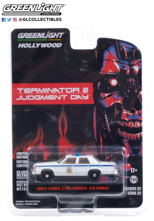 Greenlight - 1983 Ford Crown Victoria Police - Terminator 2 - 44920-D - 1:64 - Hollywood