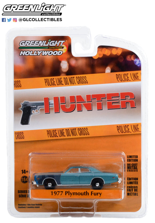 Greenlight - 1977 Plymouth Fury - Hunter - 44960-B - 1:64 - Hollywood 36