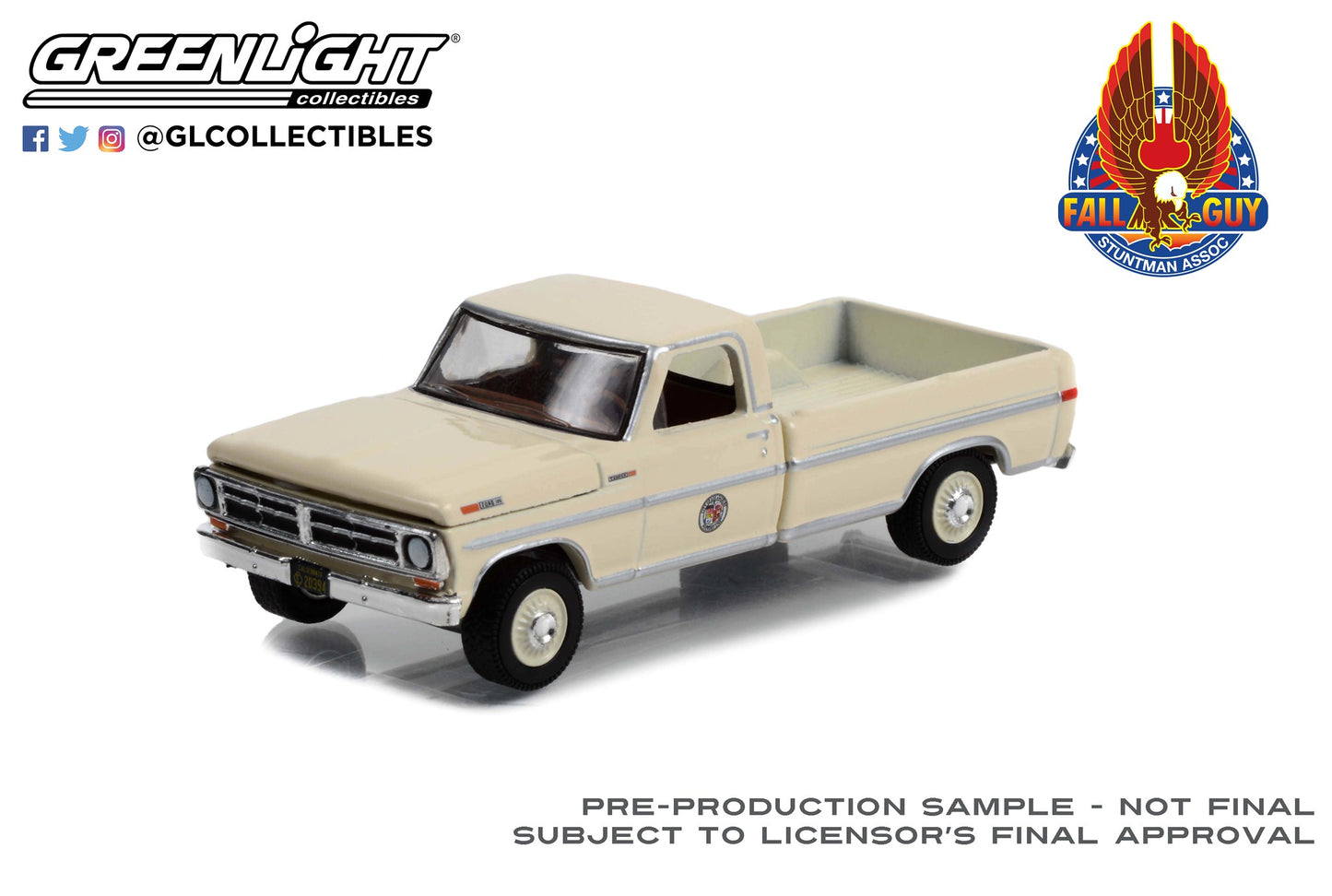 Greenlight - 1972 Ford F-250 Camper - Fall Guy - 44965-C - 1:64 - Colt - Hollywood