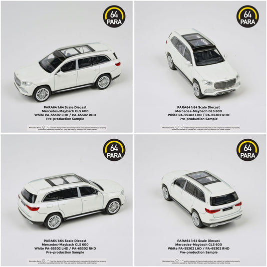 Para64 - 2020 Mercedes Maybach GLS - white - 1:64 - PA-55302 (LHD)