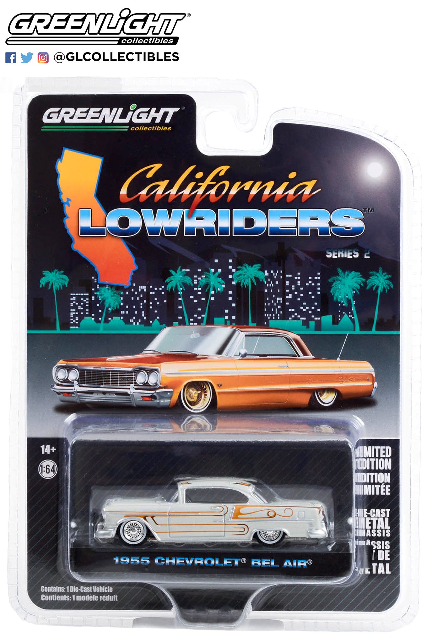 Greenlight - 1955 Chevrolet Bel Air - California Lowriders 2 - 63030-A