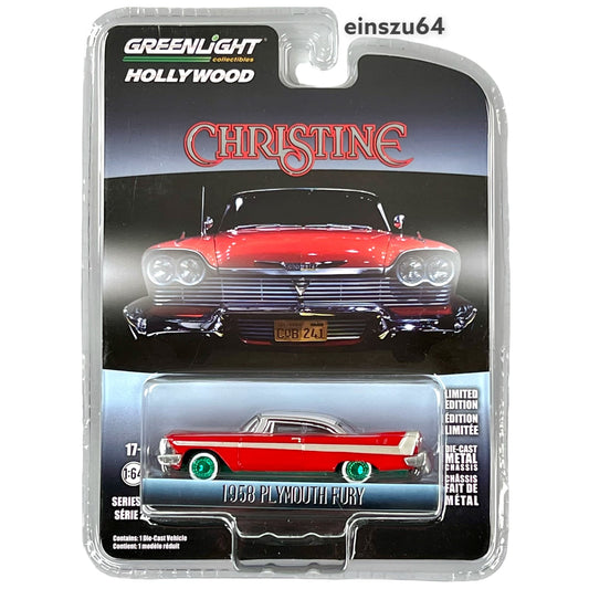 Greenlight - 1958 Plymouth Fury "Christine" - Green Machine - 44830-C - 1:64