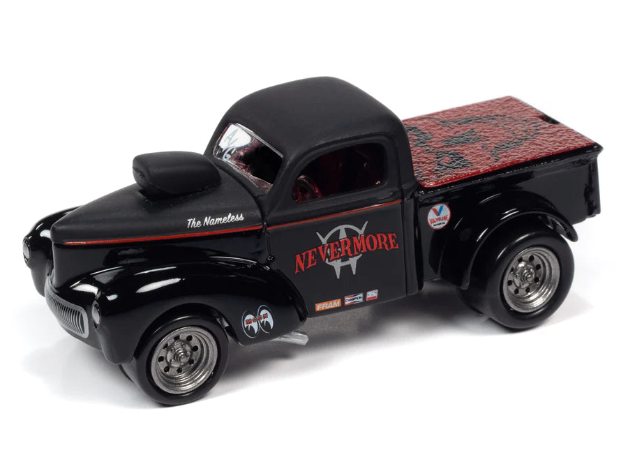 Johnny Lightning - 1941 Willys Grasser Pickup (Blacked Out) - JLSP181B - 1:64