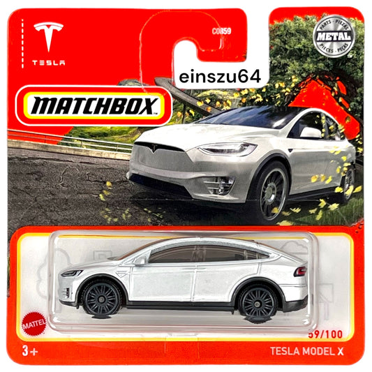 Matchbox 2022 - Tesla Model X - 59/100 - HFR40 - 1:64 - neu & OVP